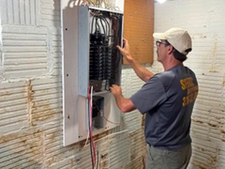 Electrical Sub-Panel & Dedicated Outlet project photo by Sferra Waterproofing